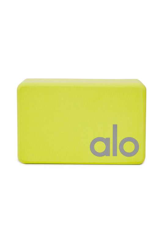 Uplifting Yoga Block - Highlighter/Silver