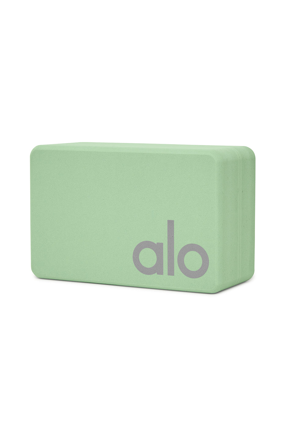Uplifting Yoga Block - Honeydew/Silver