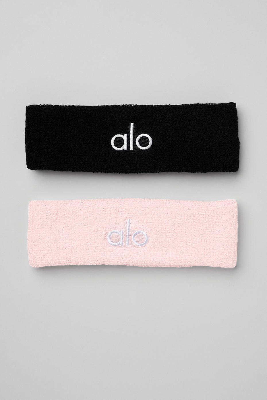 Glow Sweatband (2-Pack) - Powder Pink/Black