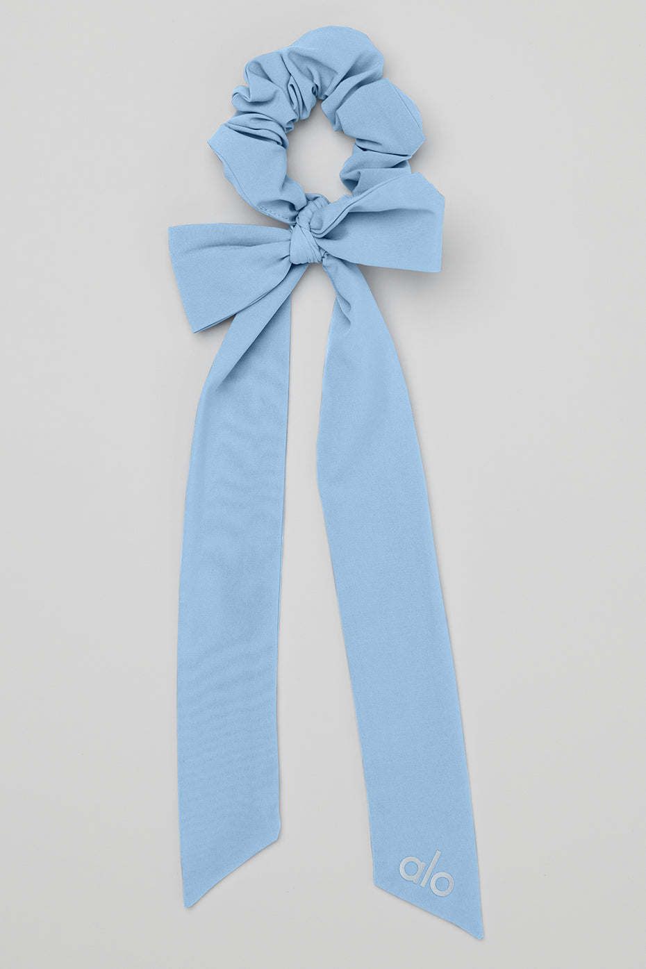 Love Knots Tie Scrunchie - Tile Blue