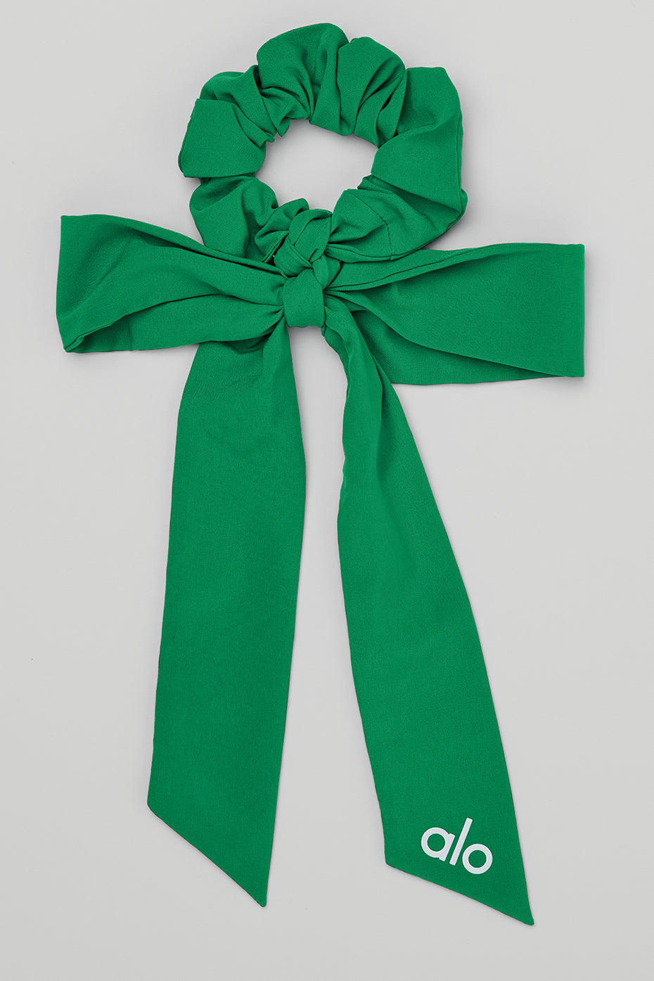 Love Knots Tie Scrunchie - Green Emerald