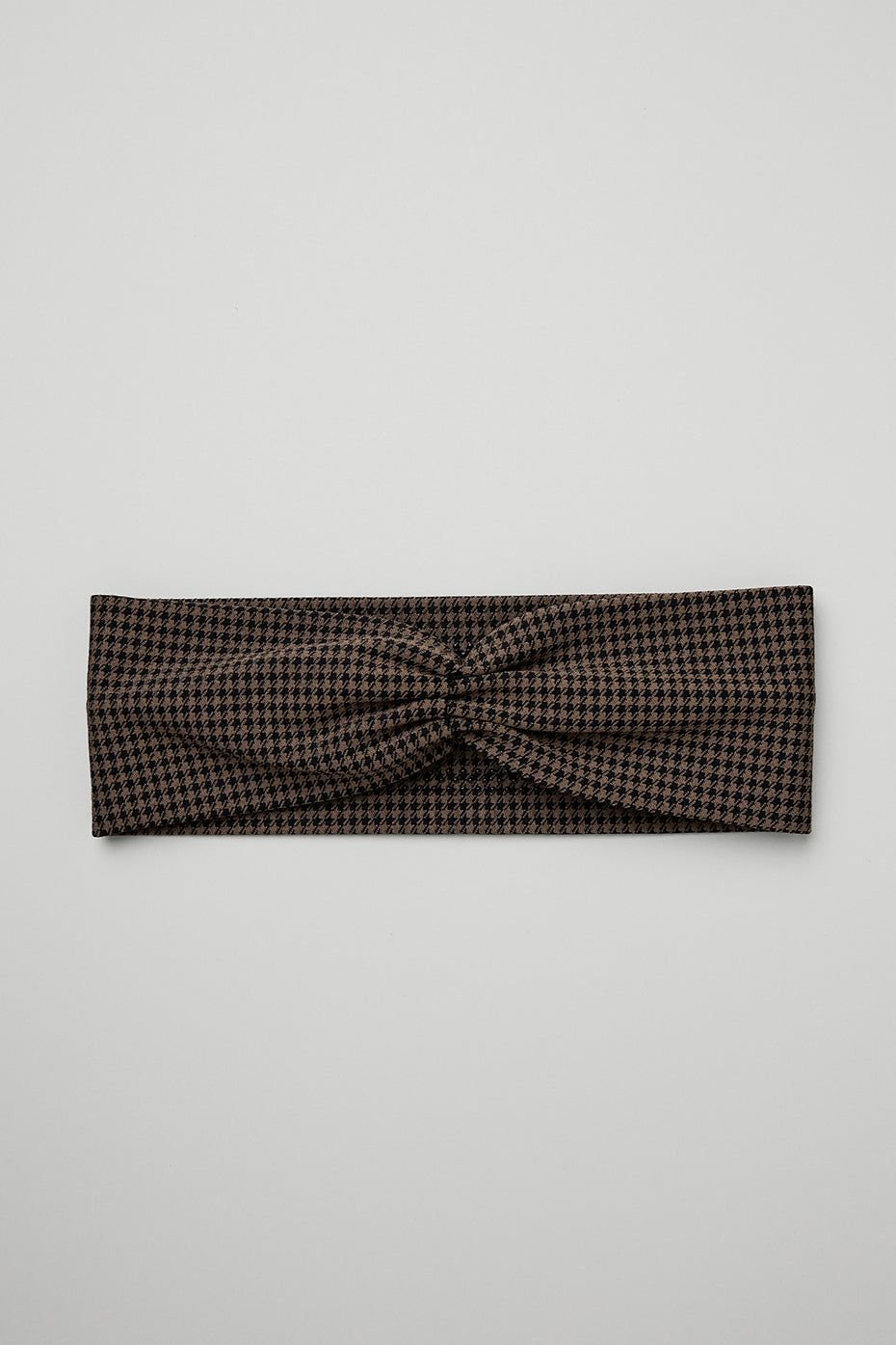 Houndstooth Headband - Hot Cocoa/Black