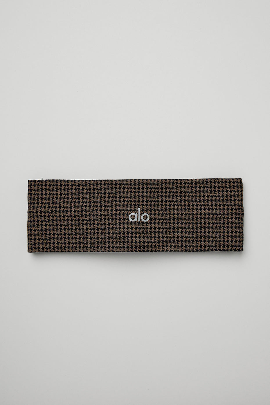 Houndstooth Headband - Hot Cocoa/Black