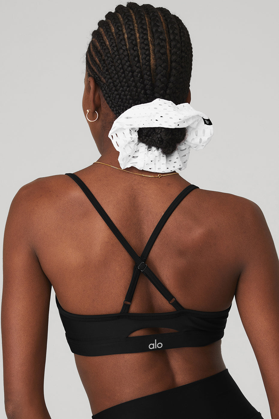 Mesh Haute Summer Scrunchie - White
