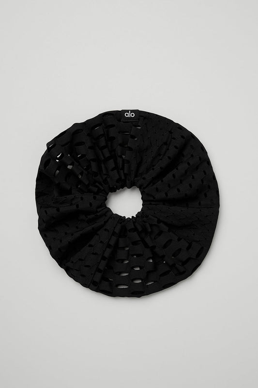 Mesh Haute Summer Scrunchie - Black