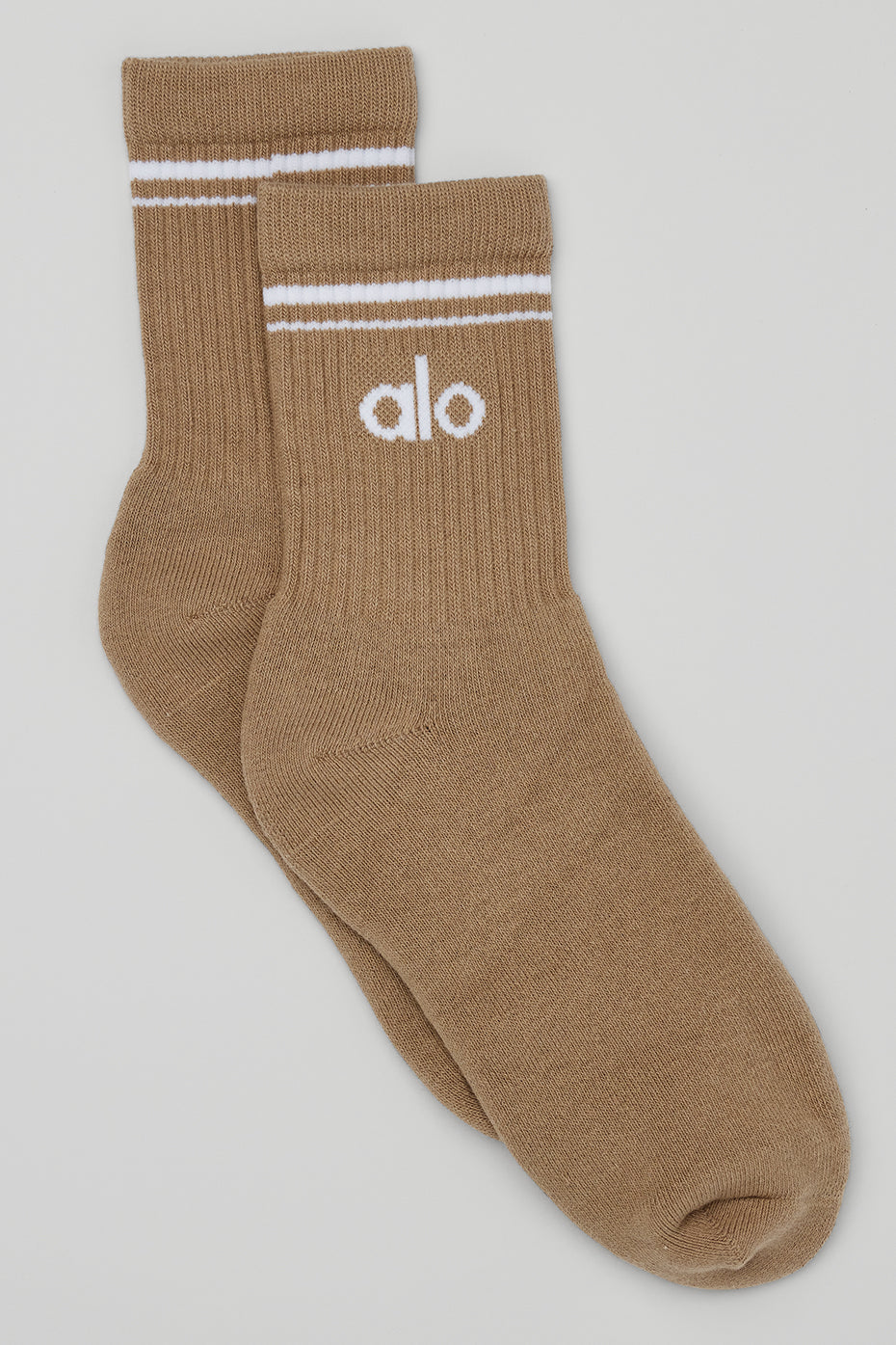 Unisex Half-Crew Throwback Sock - Gravel/White