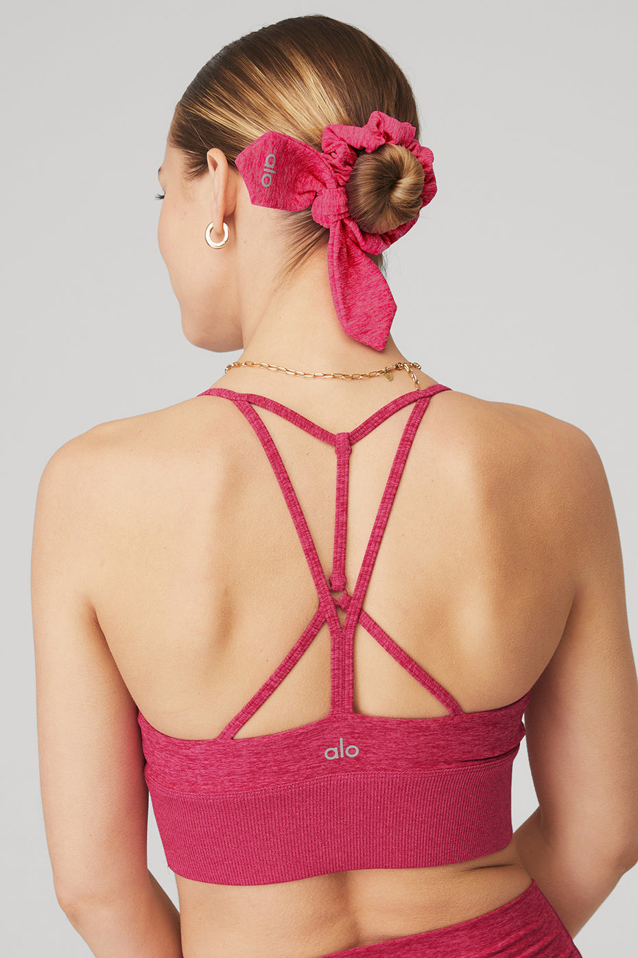 Alosoft Rhythm Scrunchie - Magenta Crush Heather