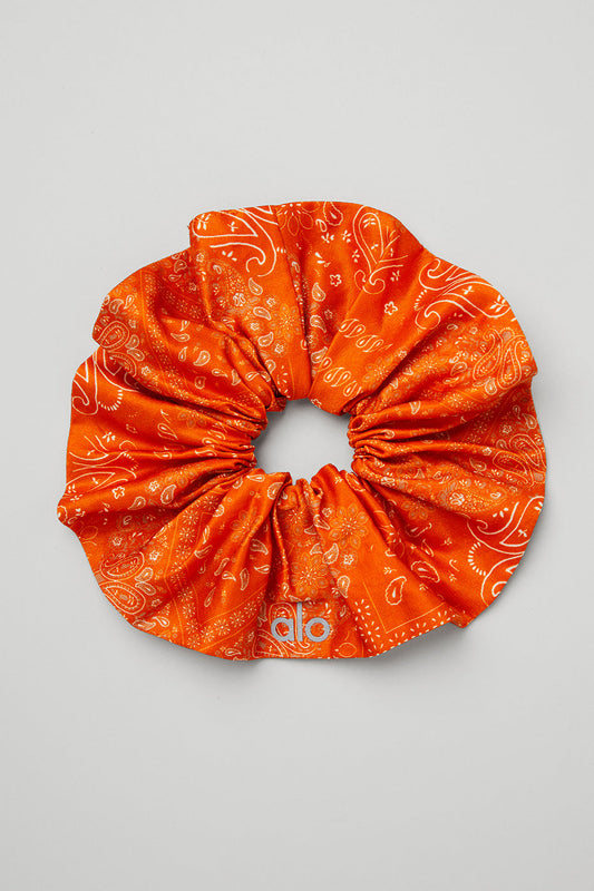 Bandana Oversized Scrunchie - Orange