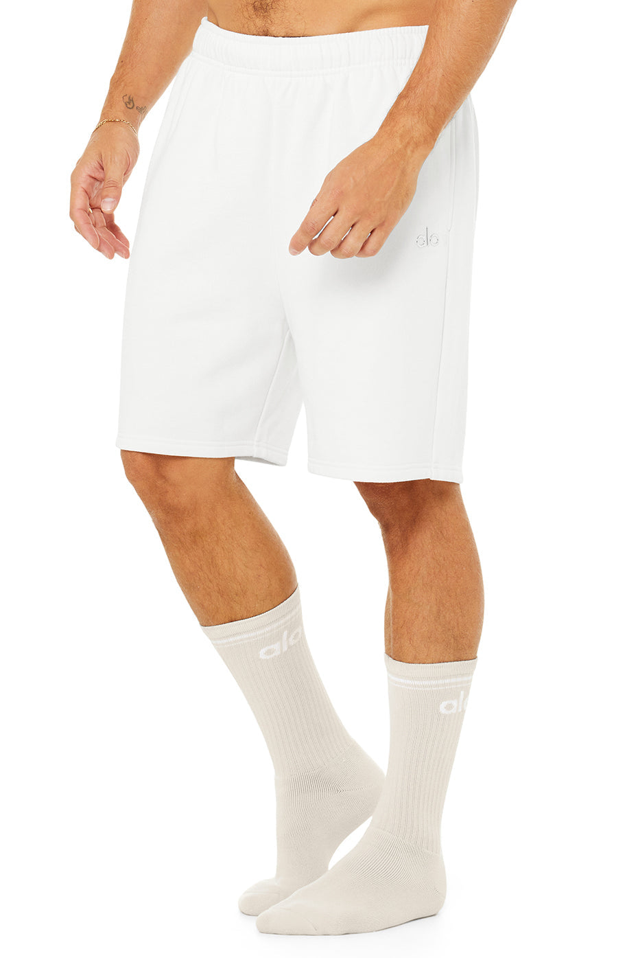 Unisex Throwback Sock - Bone/White