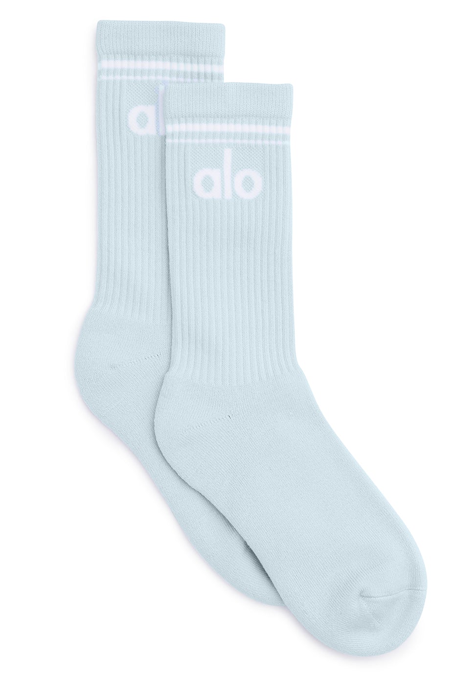 Unisex Throwback Sock - Powder Blue/White