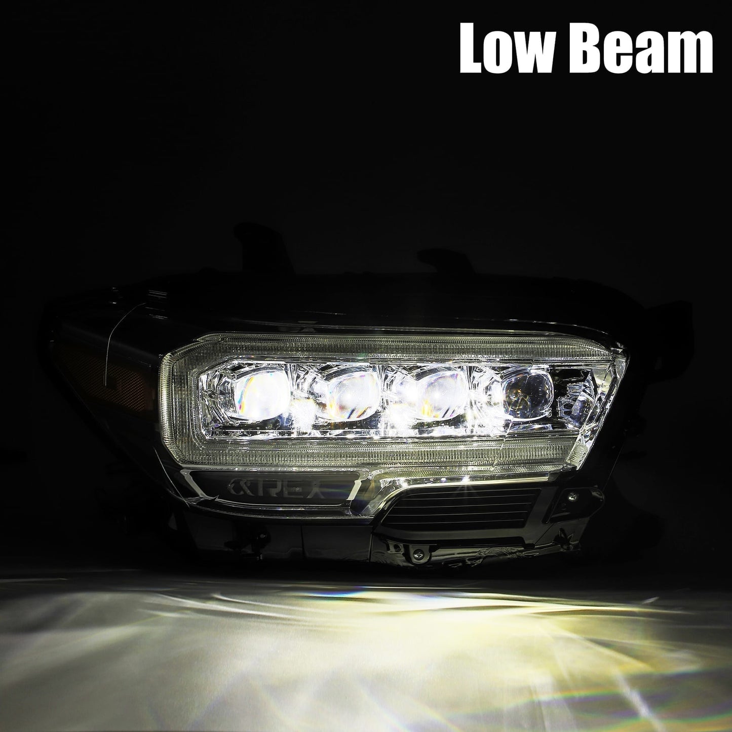 AlphaRex 16+ Toyota Tacoma NOVA LED Projector Headlights Plank Style Chrome w/Activation Light (arx880706)