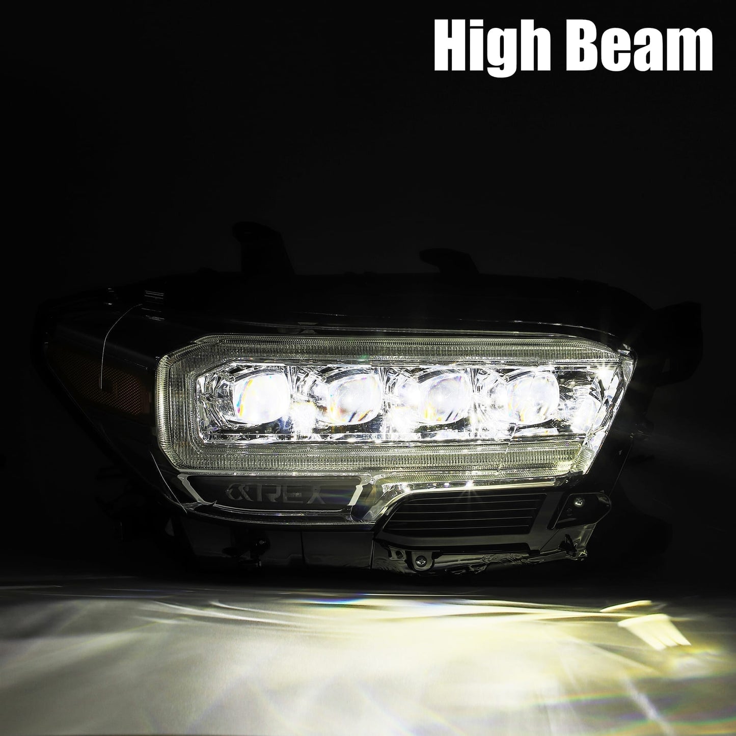 AlphaRex 16+ Toyota Tacoma NOVA LED Projector Headlights Plank Style Chrome w/Activation Light (arx880706)