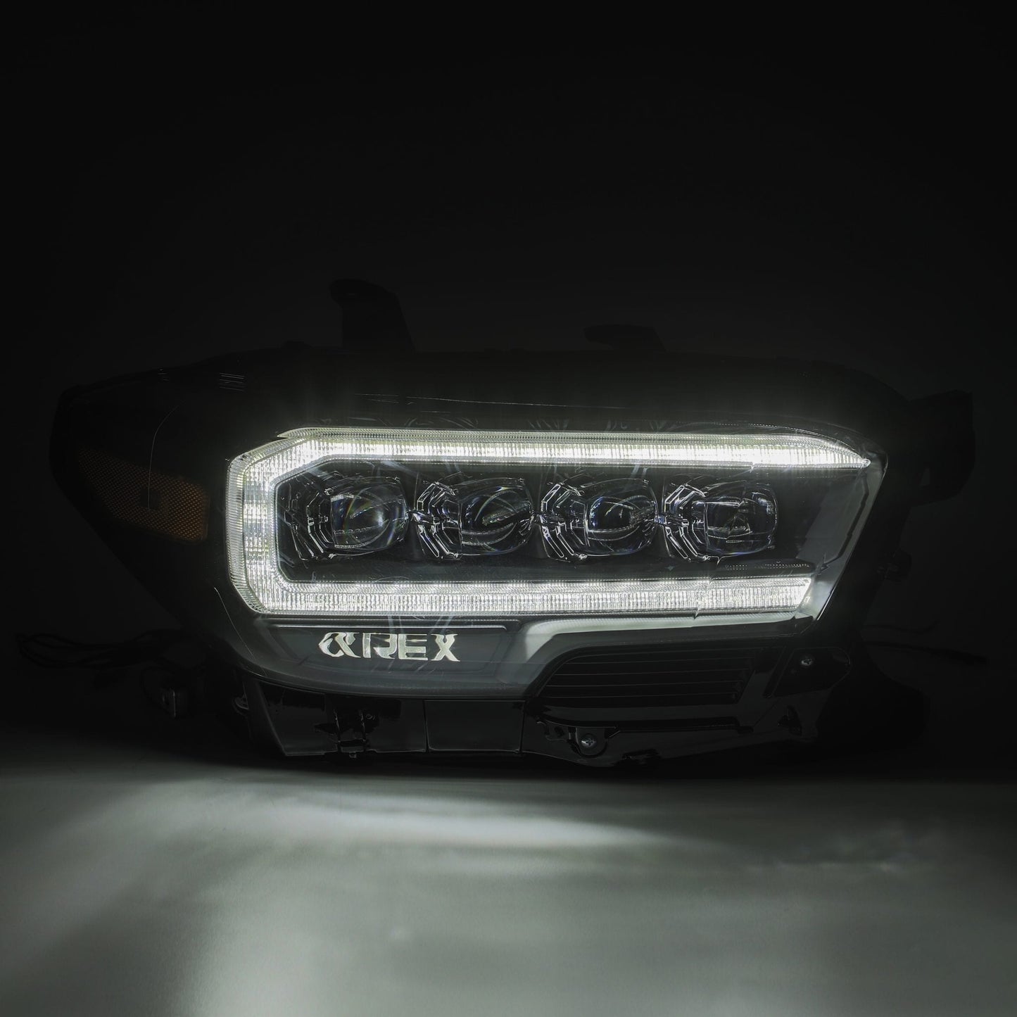 AlphaRex 16+ Toyota Tacoma NOVA LED Projector Headlights Plank Style Chrome w/Activation Light (arx880706)