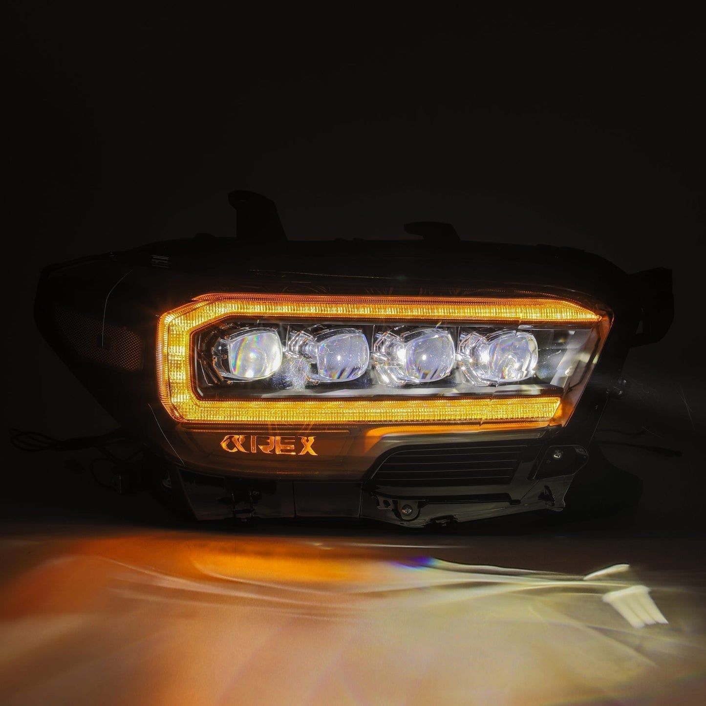 AlphaRex 16+ Toyota Tacoma NOVA LED Projector Headlights Plank Style Chrome w/Activation Light (arx880706)