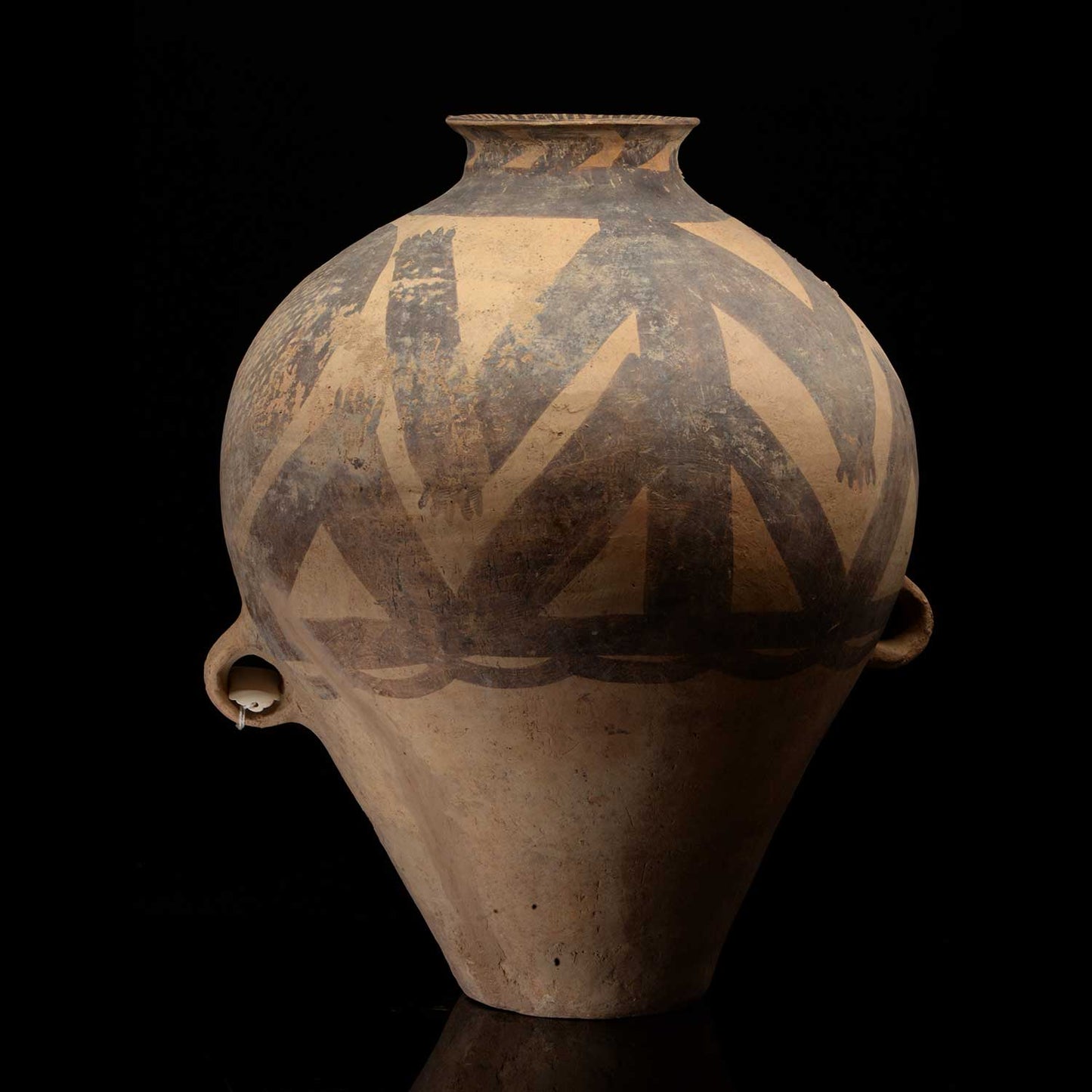 A large Yangshao terracotta Decorated Jar, Neolithic Period, ca. 3rd millennium BCE