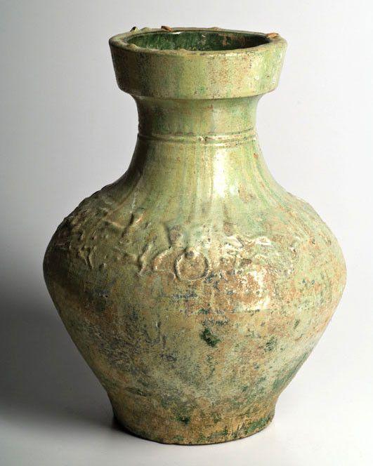 A large Chinese Green Glazed Hu, Eastern Han Dynasty, 25 - 220 CE