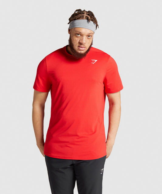 Gymshark Arrival Regular Fit T-Shirt - Red