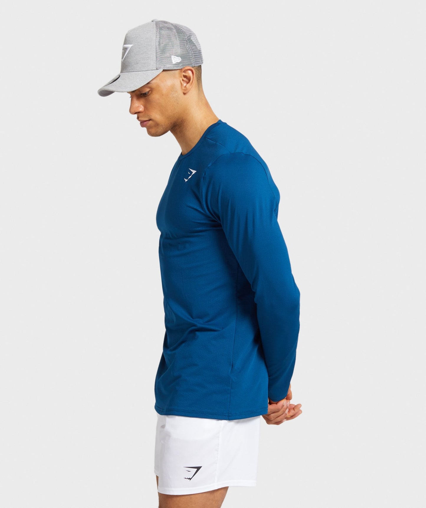 Gymshark Arrival Long Sleeve T-Shirt - Petrol Blue