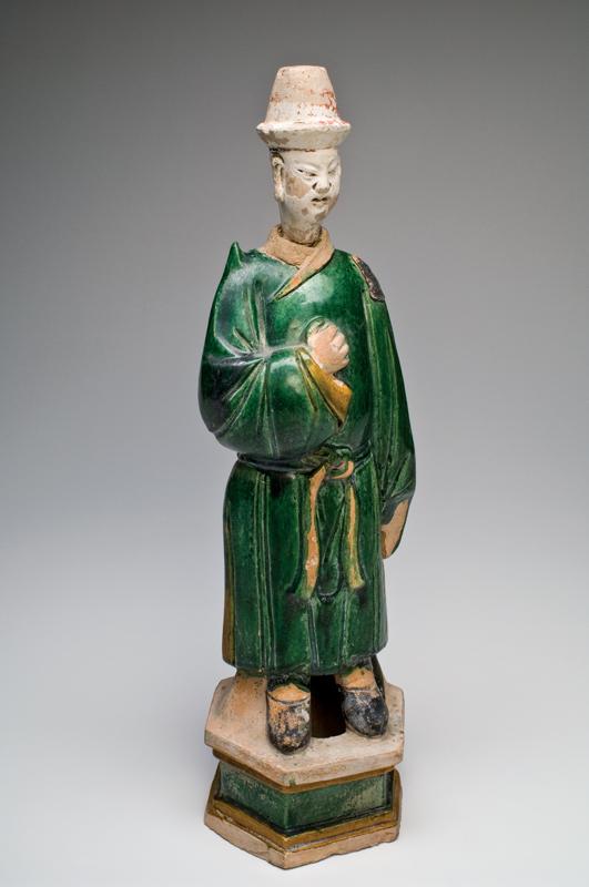 A large Chinese Sancai-Glazed Tomb Figure, Ming Dynasty, ca 1368-1644 CE