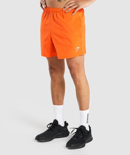 Gymshark Arrival 5" Shorts - Orange