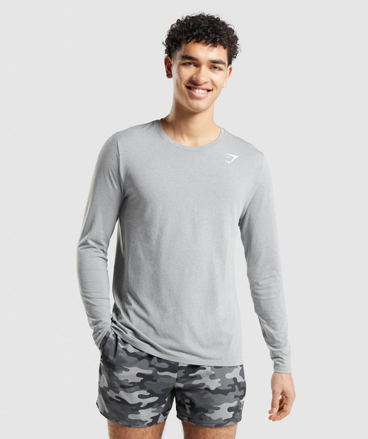 Gymshark Arrival Seamless Long Sleeve T-Shirt - Grey