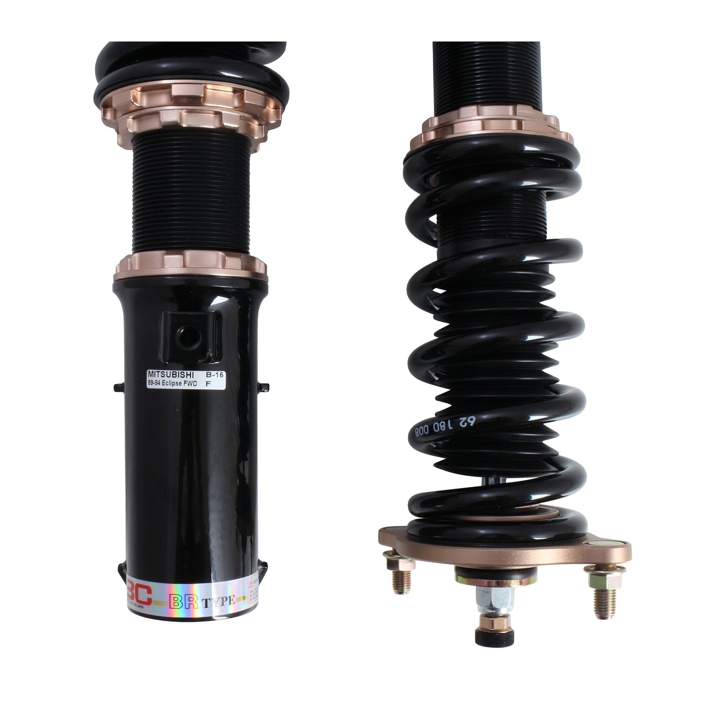 BC Racing BR Coilovers for 89-94 Mitsubishi Eclipse FWD (BCR.B-16-BR)