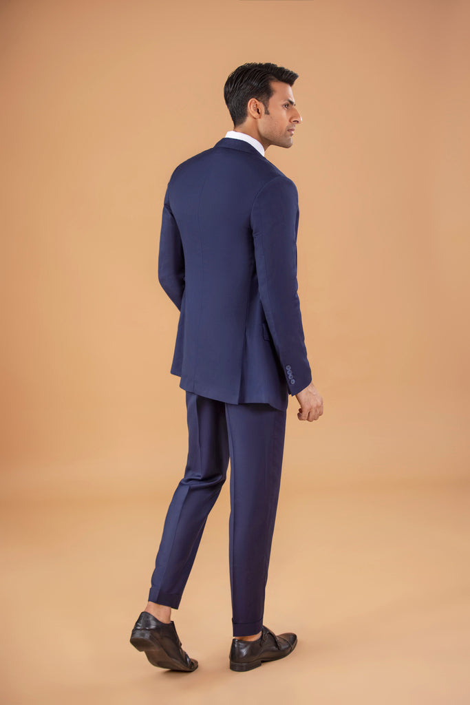 Two Piece Suit - Peak Lapel - Navy Blue