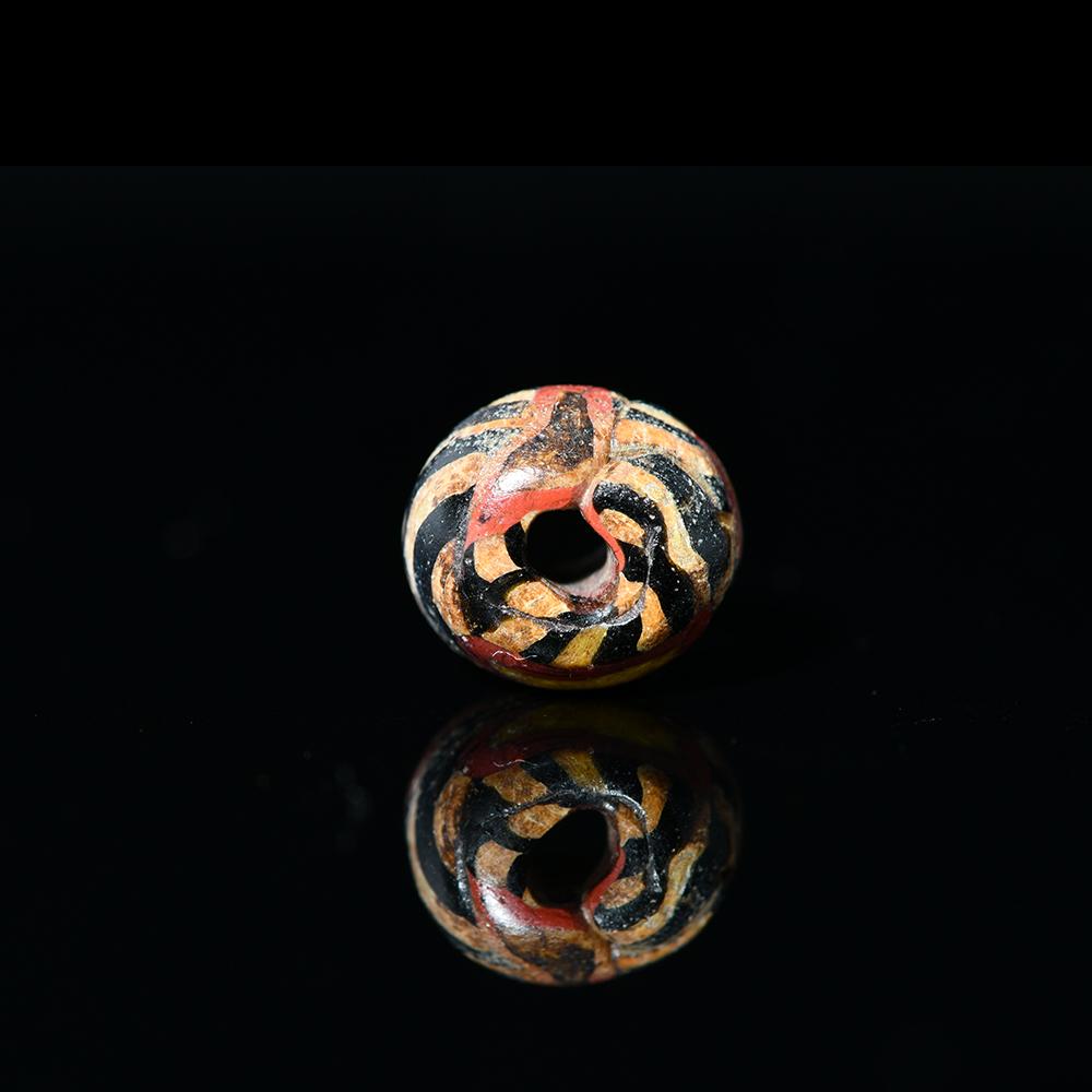 A Roman Millefiori Glass Bead, Roman Imperial Period, ca. 1st century CE