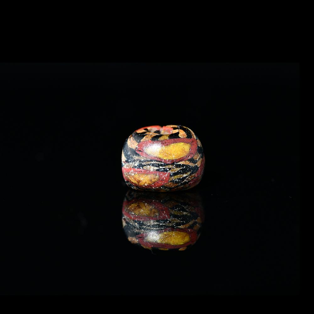 A Roman Millefiori Glass Bead, Roman Imperial Period, ca. 1st century CE