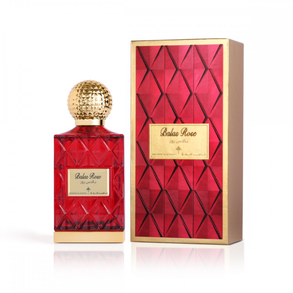 Balas Rose Perfume 75ml For Unisex By Ibraheem Al Qurashi Perfumes