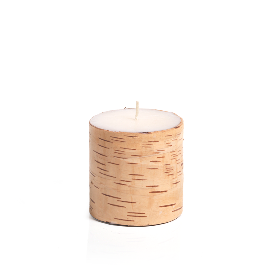 Birchwood Scented Pillar Candle in Various Sizes
