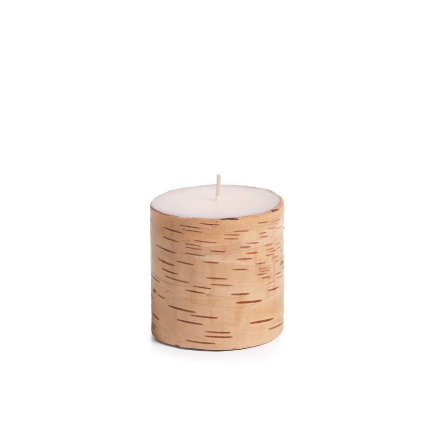 Birchwood Scented Pillar Candle in Various Sizes