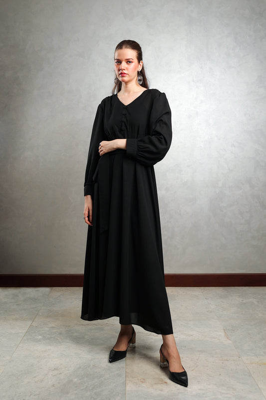 Esmeralda Black Maxi Dress