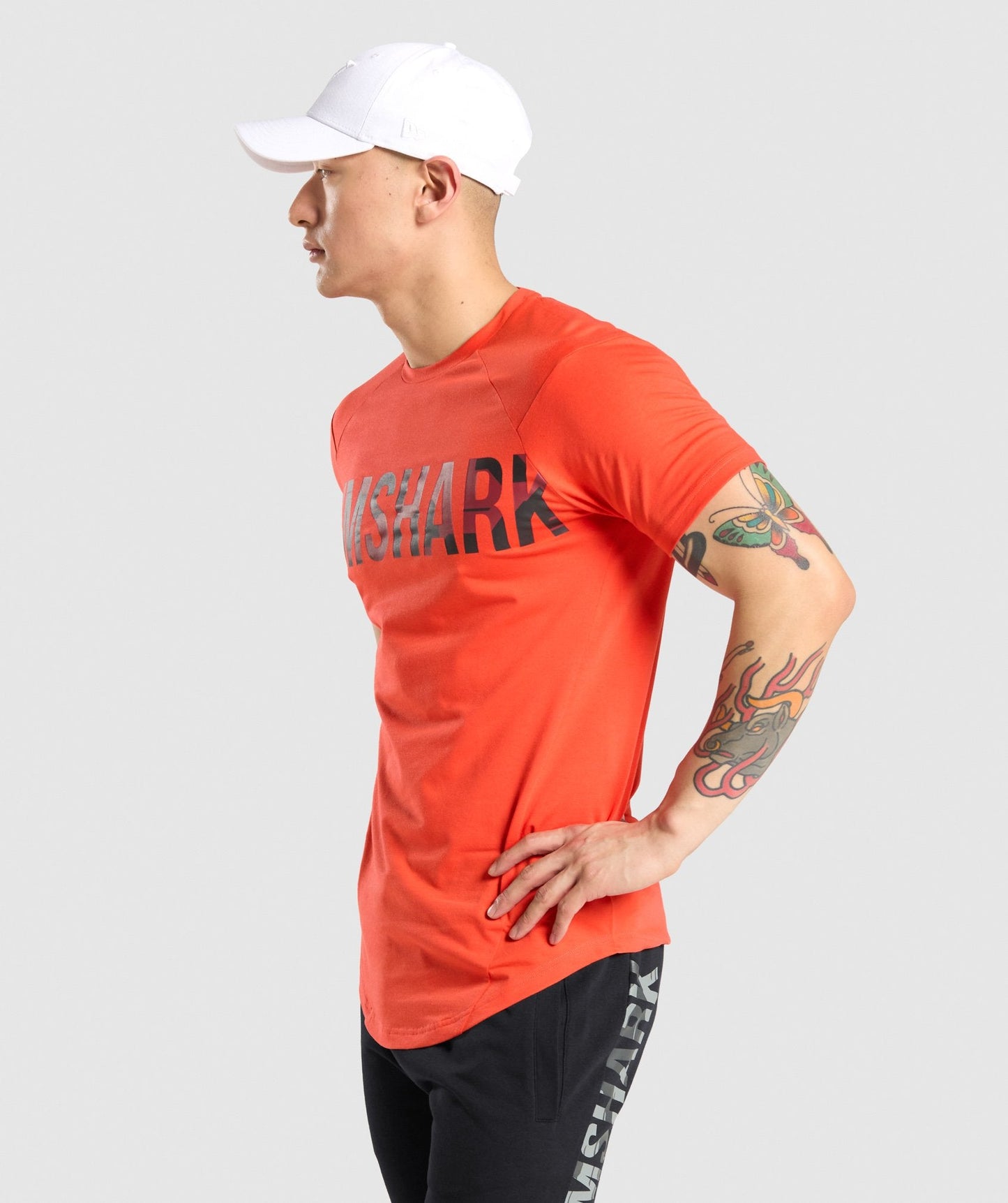 Gymshark Bold T-Shirt - Orange/Camo