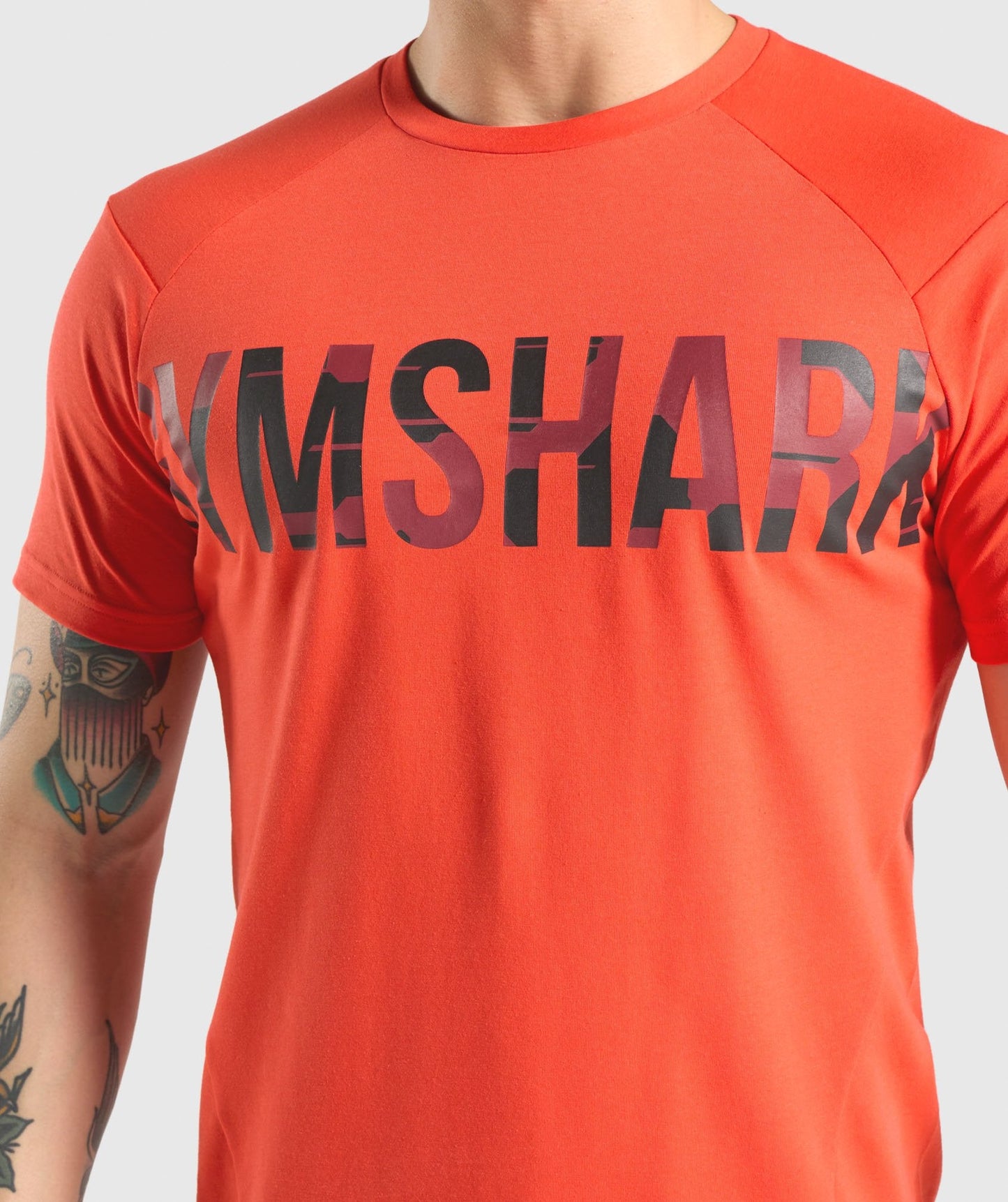 Gymshark Bold T-Shirt - Orange/Camo