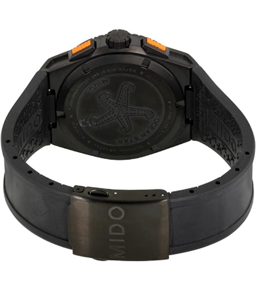 Mido Ocean Star Captain Chronograph Black Dial Divers Mens Watch