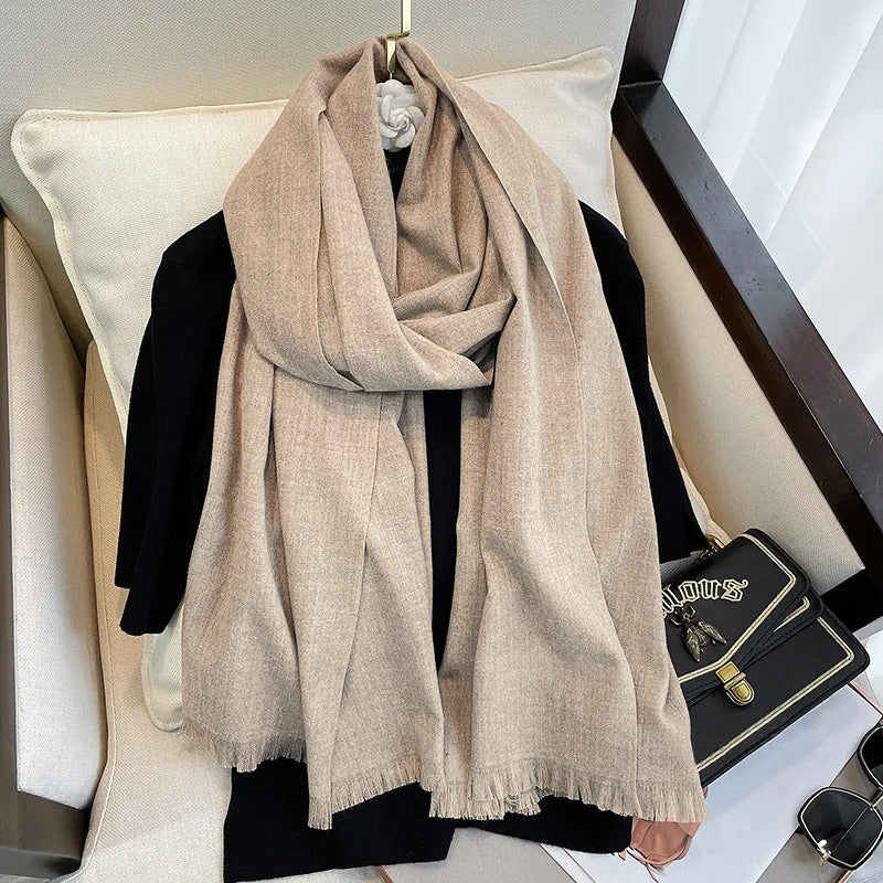 Cashmere Woolen Scarf - Sand