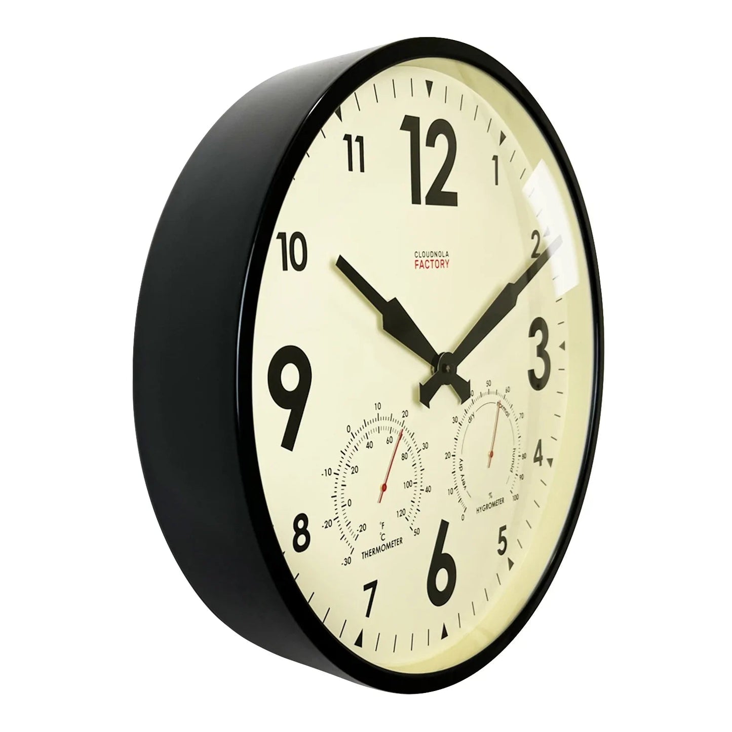 Factory Outdoor XL Wall Clock & Weather Station