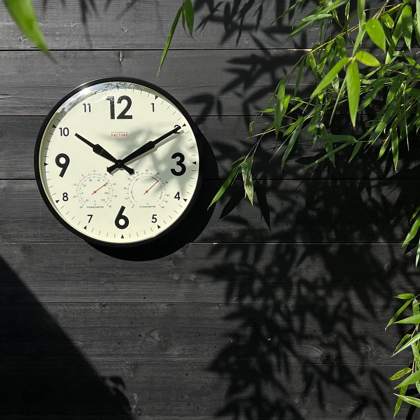 Factory Outdoor XL Wall Clock & Weather Station
