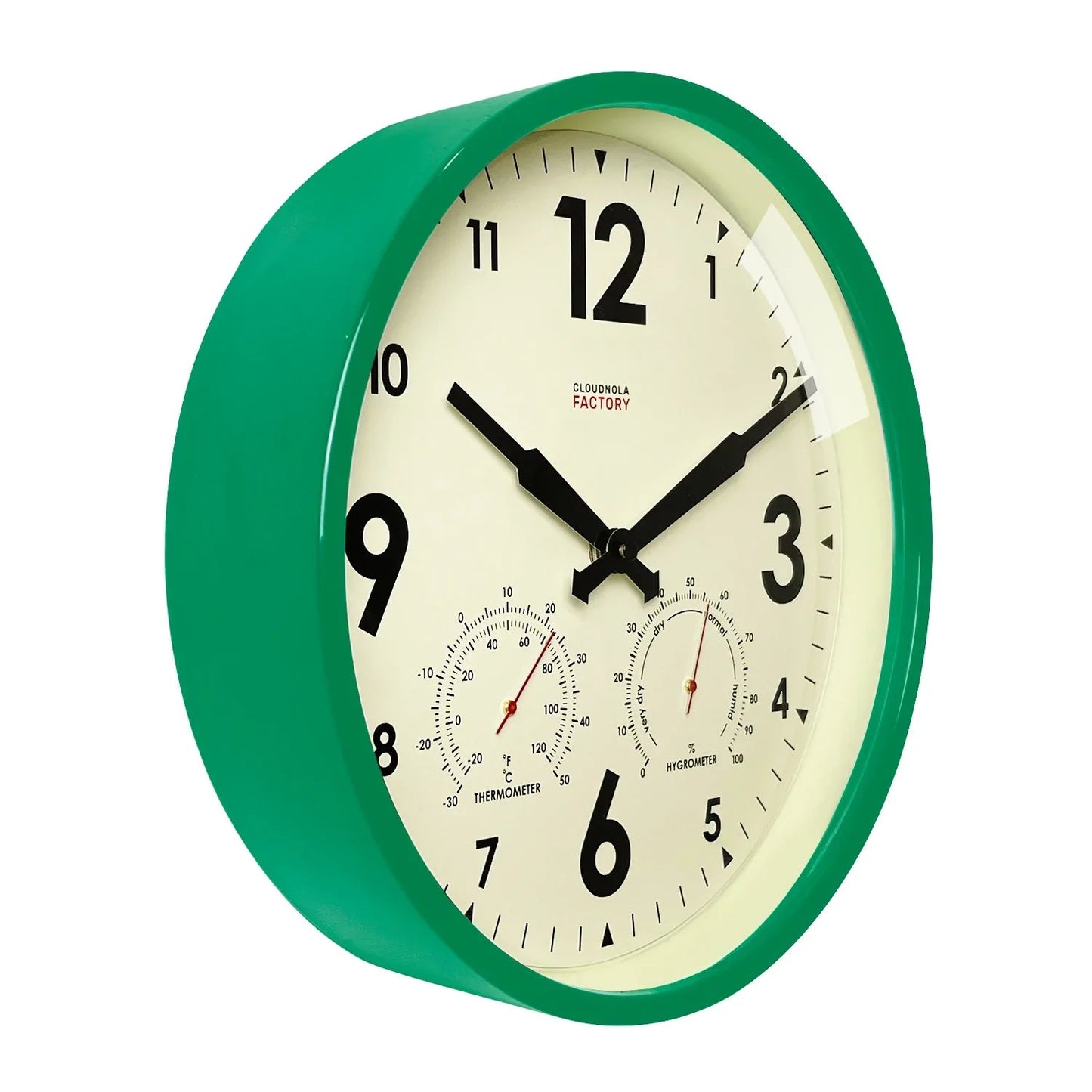 Factory Outdoor Wall Clock & Weather Station