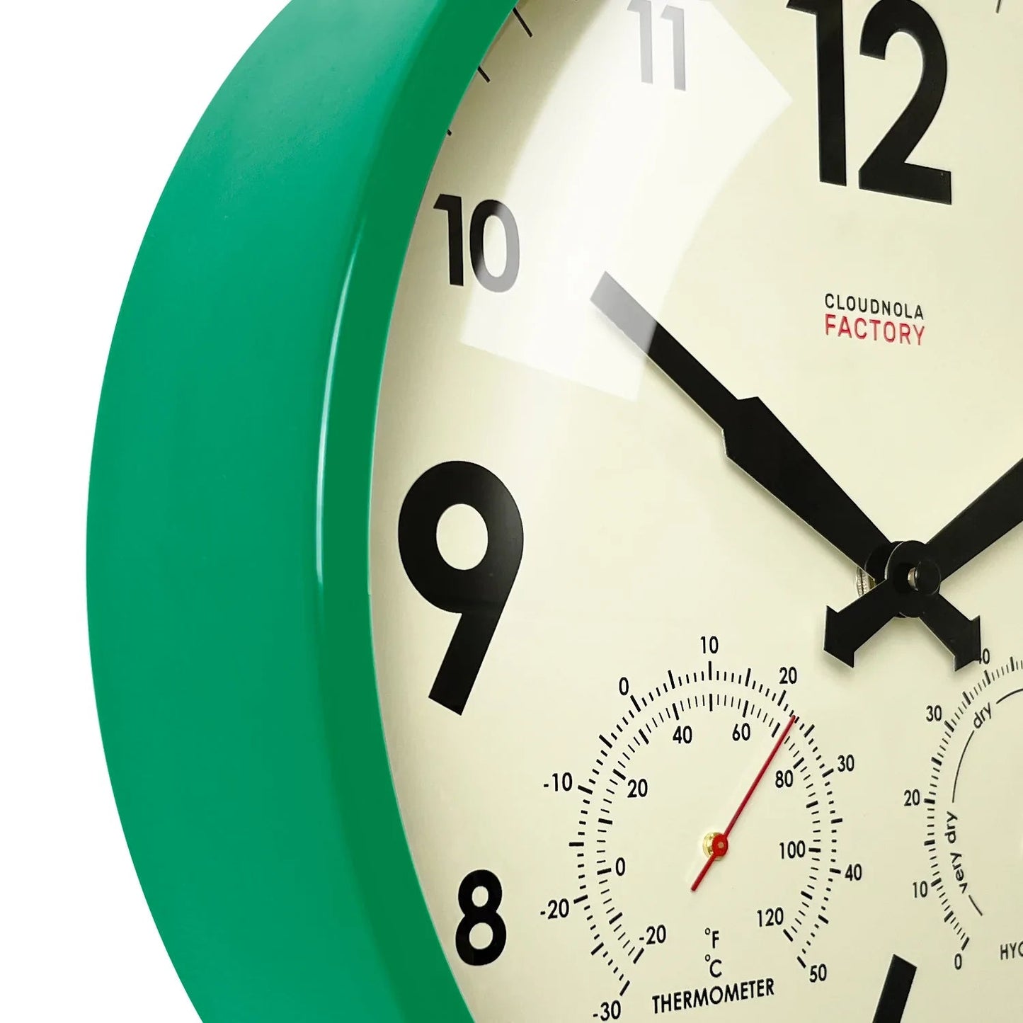 Factory Outdoor Wall Clock & Weather Station
