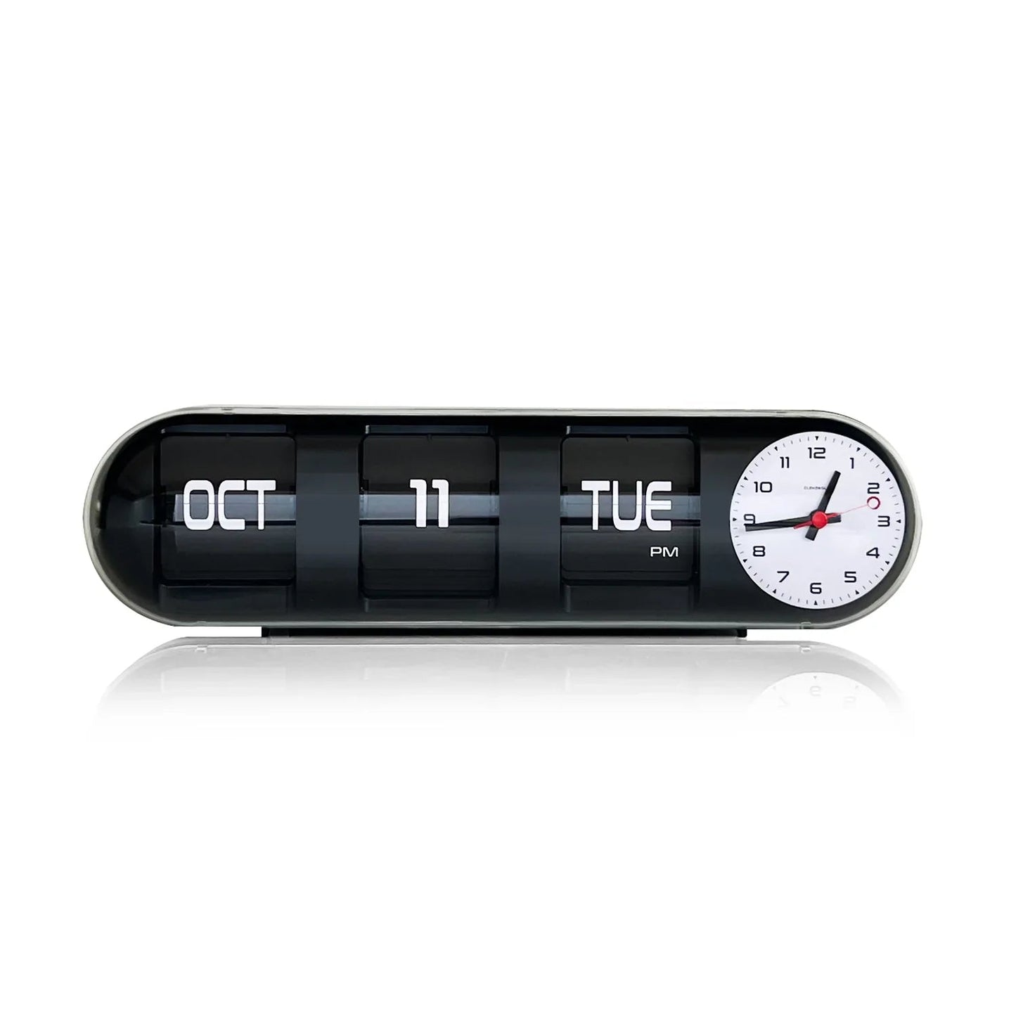 Capsule Black Date & Time Flip Clock
