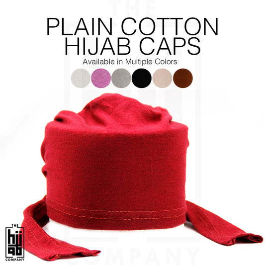 Plain Hijab Caps - Set of 12