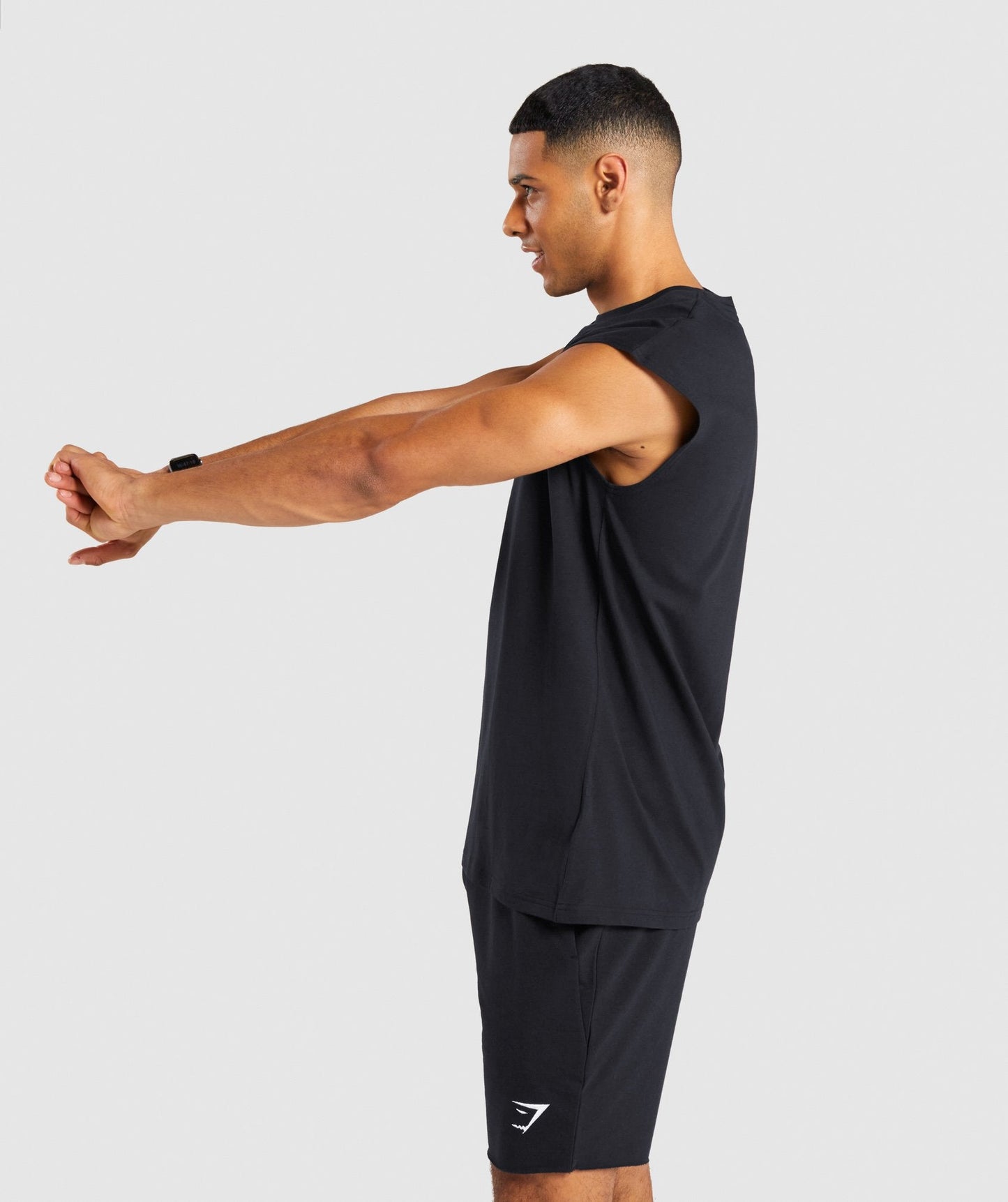 Gymshark Critical Cut Off Sleeveless Tee - Black