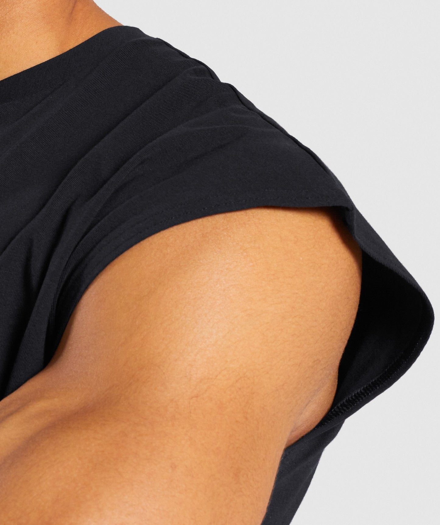 Gymshark Critical Cut Off Sleeveless Tee - Black