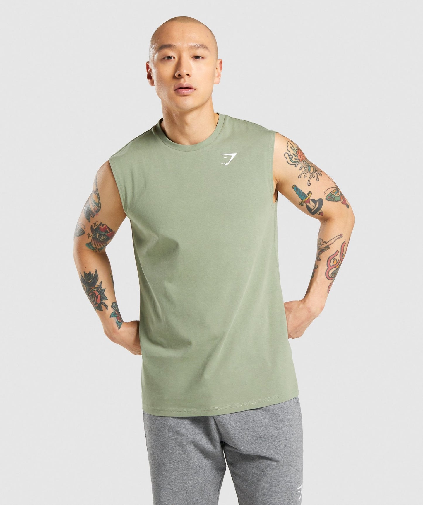 Gymshark Critical Sleeveless Tee - Light Green