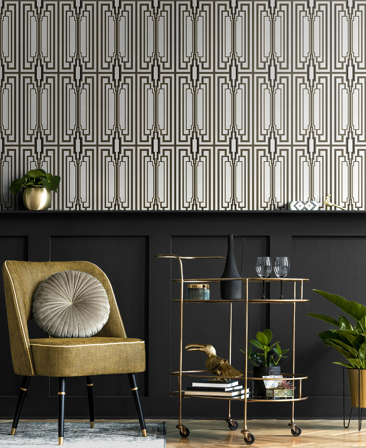 Manhattan Contrasto Wallpaper from Deco 2 by Collins & Company