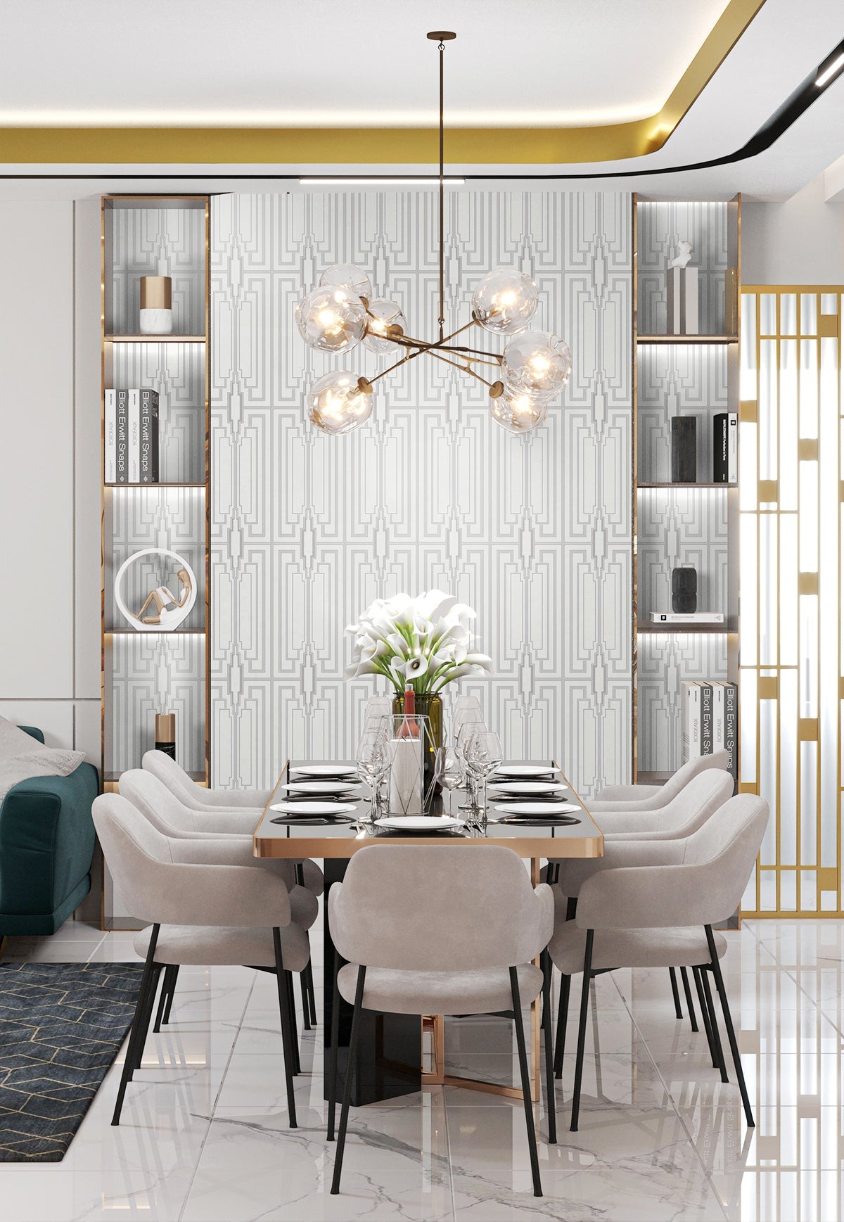 Manhattan Arian Wallpaper from Deco 2 by Collins & Company