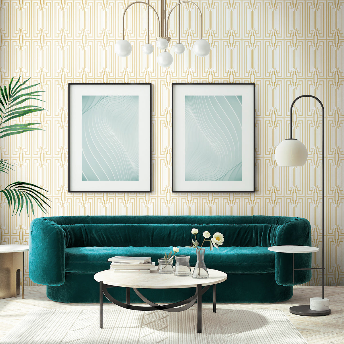 Manhattan Golden Gate Wallpaper from Deco 2 by Collins & Company