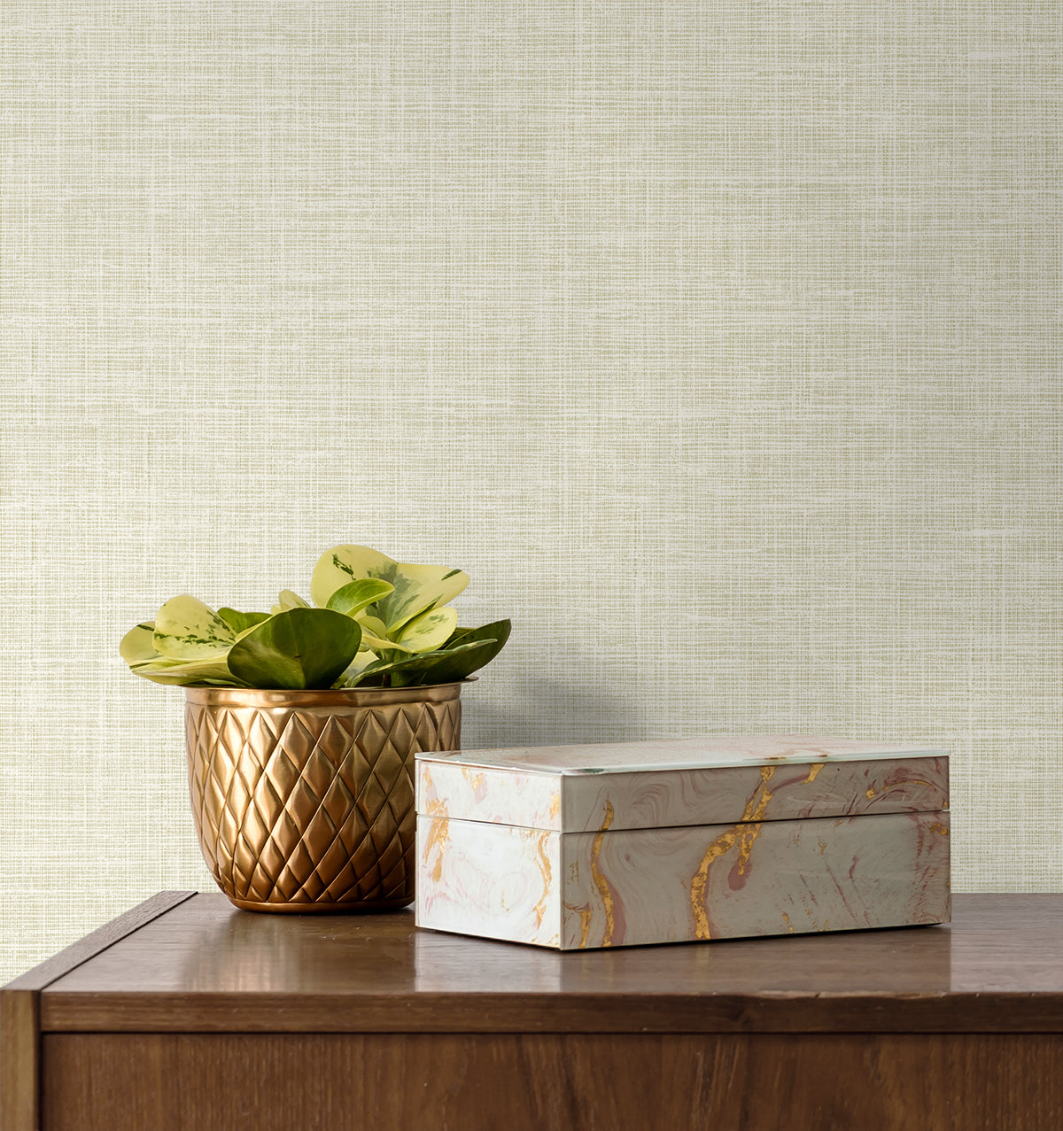 Soho Linen Sunlight Wallpaper from Deco 2 by Collins & Company